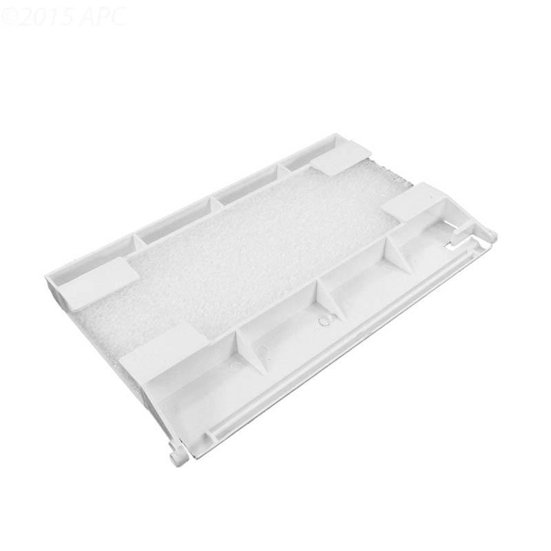 Weir gate assy., white - Yardandpool.com