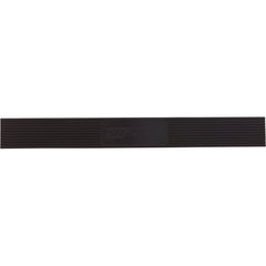 Black Rubber Top Insert for Elite Stainless Steel Ladder Tread - 20"