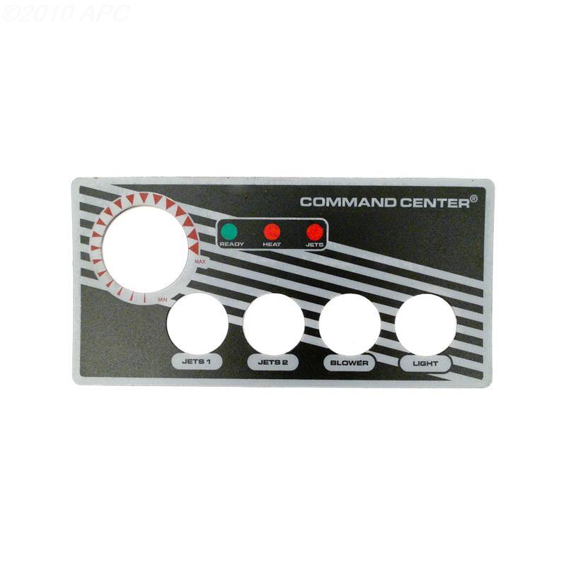 Label For 4 Button Topside Control - Yardandpool.com