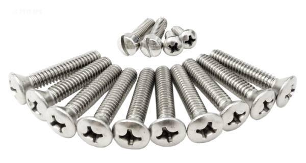 1-3/8" Screw kit, standard 10 hole, w/double gasket - Yardandpool.com